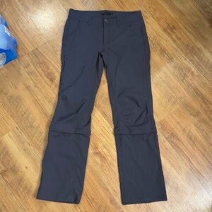 Prana Convertible Hiking Pants Grey Women’s Sz 8